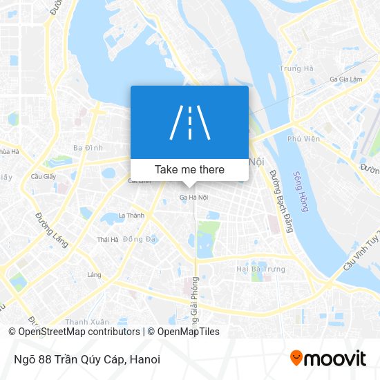 Ngõ 88 Trần Qúy Cáp map
