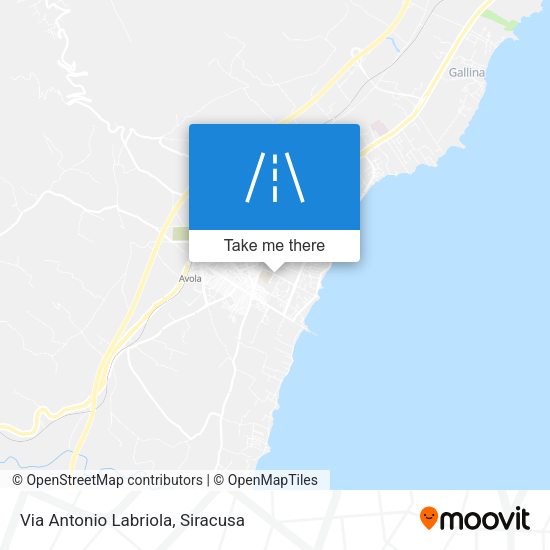 Via Antonio Labriola map