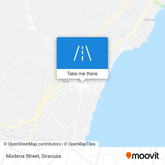 Modena Street map