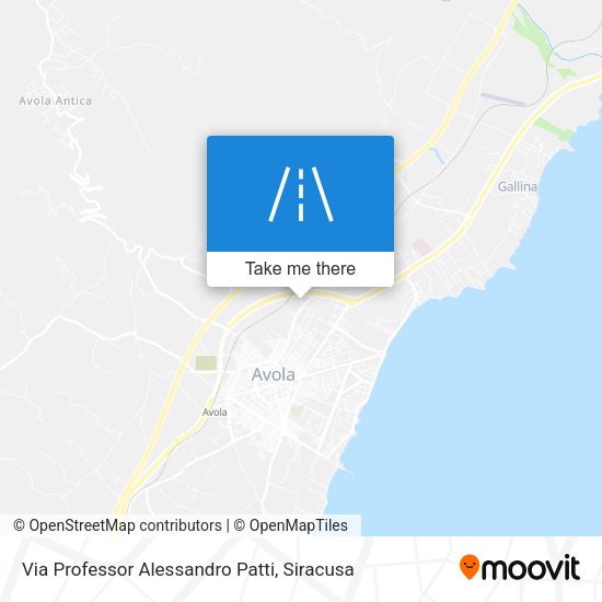 Via Professor Alessandro Patti map