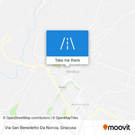 Via San Benedetto Da Norcia map