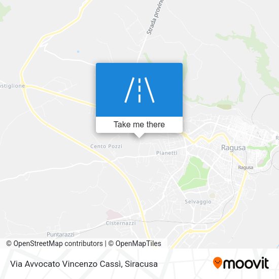Via Avvocato Vincenzo Cassì map