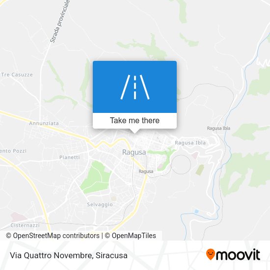 Via Quattro Novembre map