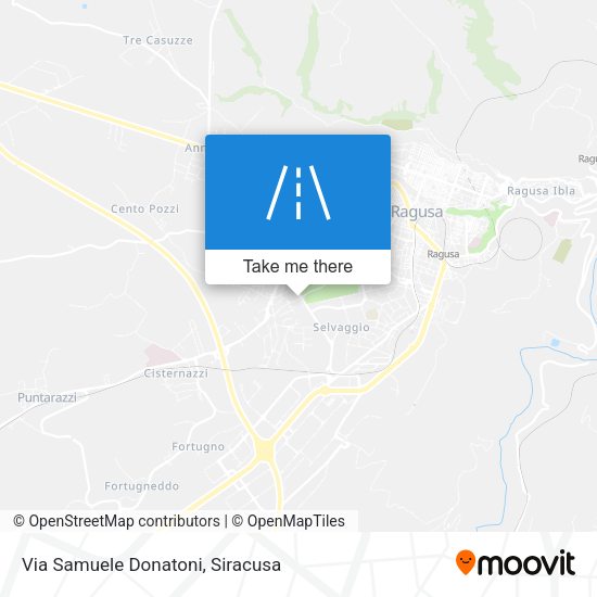 Via Samuele Donatoni map