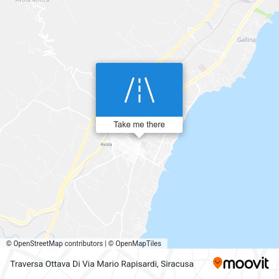 Traversa Ottava Di Via Mario Rapisardi map