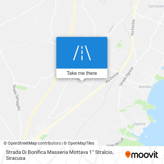 Strada Di Bonifica Masseria Mottava 1° Stralcio map