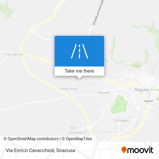 Via Enrico Cavacchioli map