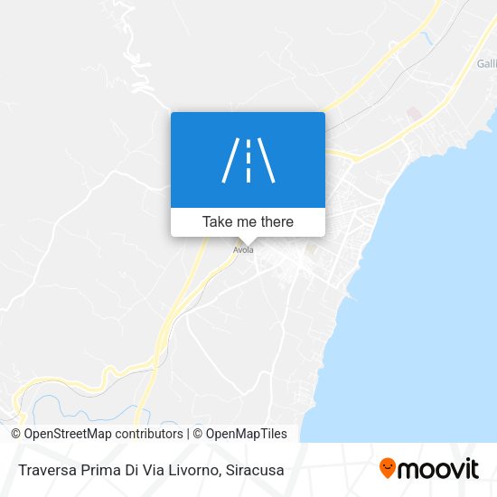 Traversa Prima Di Via Livorno map