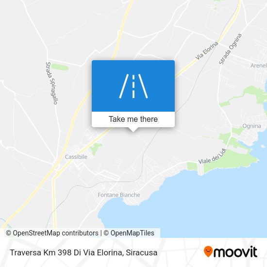 Traversa Km 398 Di Via Elorina map