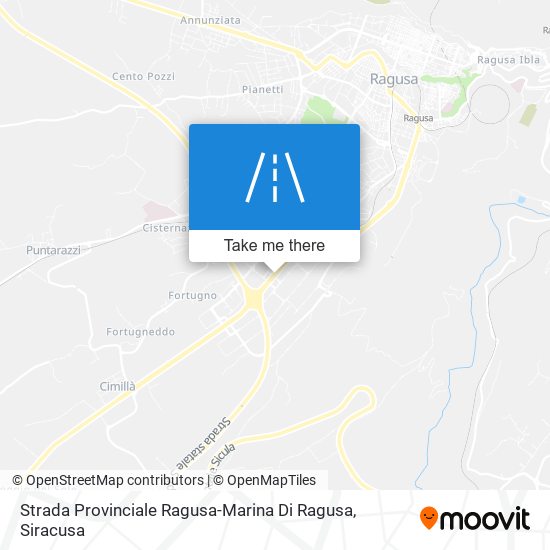 Strada Provinciale Ragusa-Marina Di Ragusa map