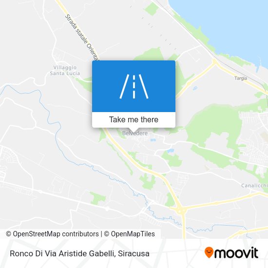 Ronco Di Via Aristide Gabelli map