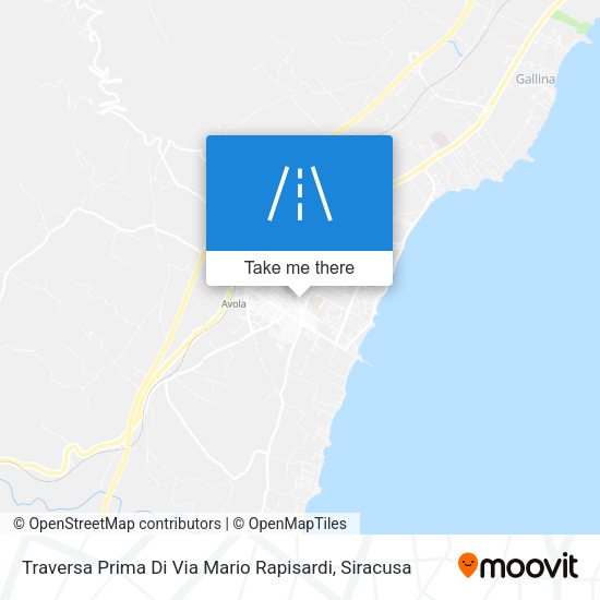 Traversa Prima Di Via Mario Rapisardi map