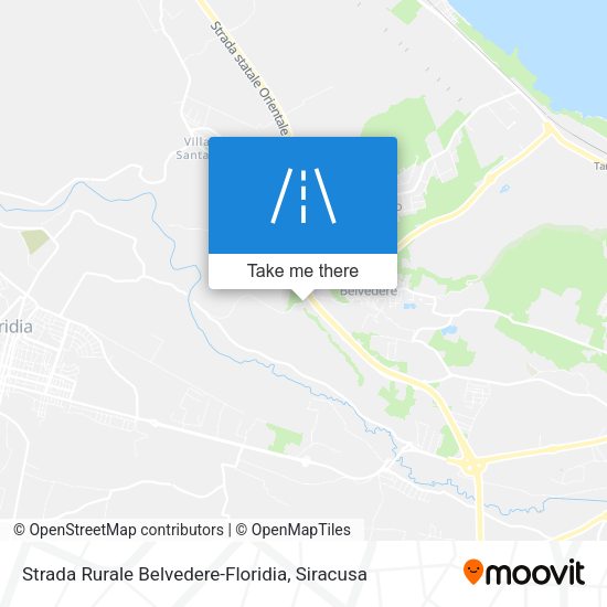 Strada Rurale Belvedere-Floridia map