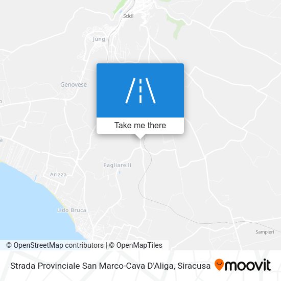 Strada Provinciale San Marco-Cava D'Aliga map