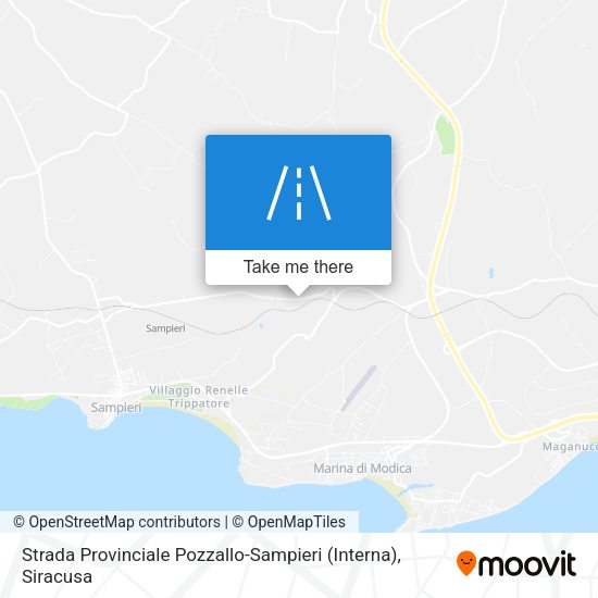 Strada Provinciale Pozzallo-Sampieri (Interna) map