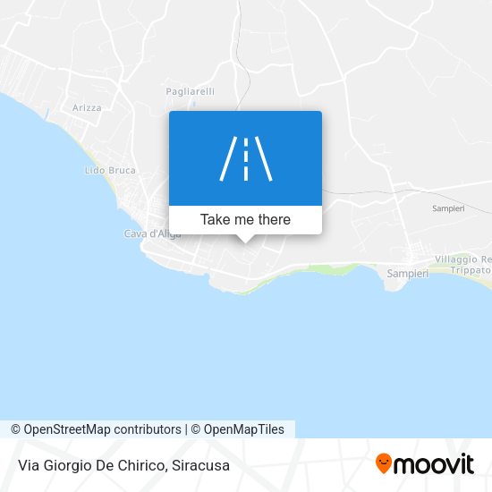 Via Giorgio De Chirico map