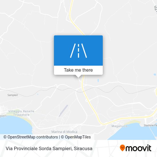 Via Provinciale Sorda Sampieri map