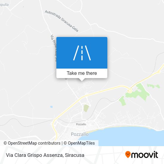Via Clara Grispo Assenza map