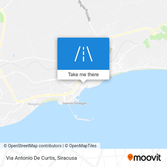 Via Antonio De Curtis map