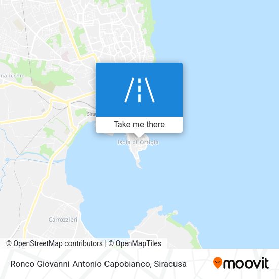 Ronco Giovanni Antonio Capobianco map