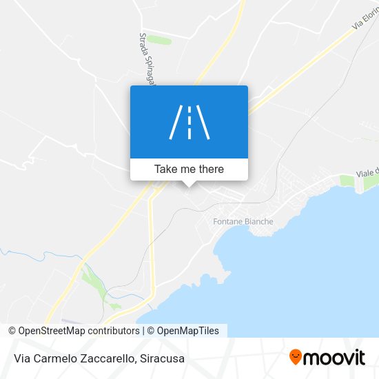 Via Carmelo Zaccarello map