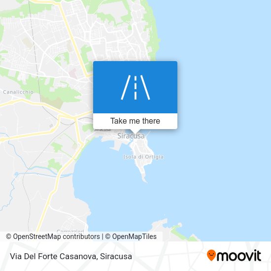 Via Del Forte Casanova map