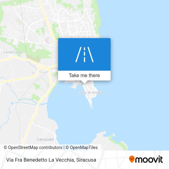 Via Fra Benedetto La Vecchia map