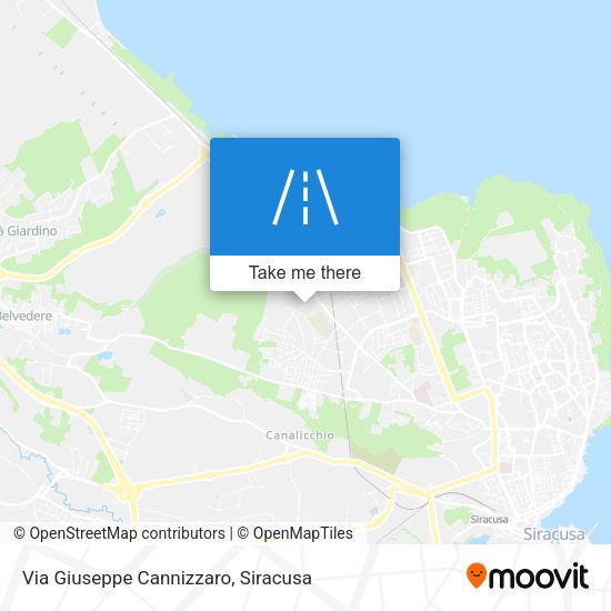 Via Giuseppe Cannizzaro map