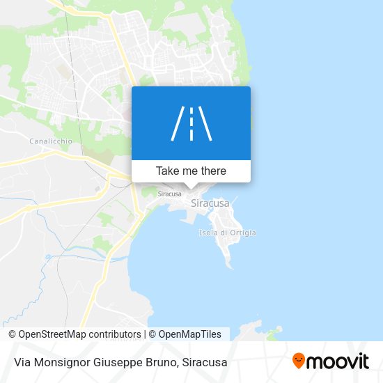 Via Monsignor Giuseppe Bruno map