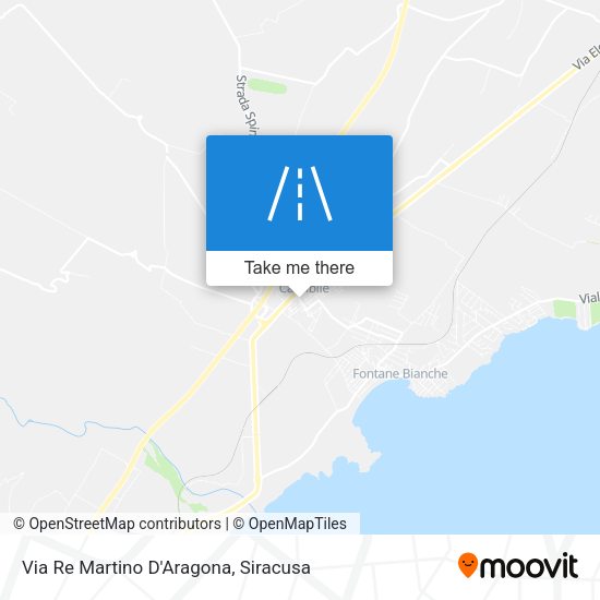 Via Re Martino D'Aragona map