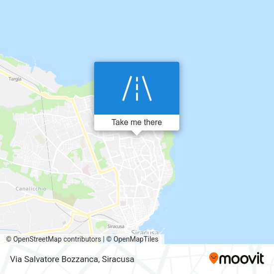 Via Salvatore Bozzanca map
