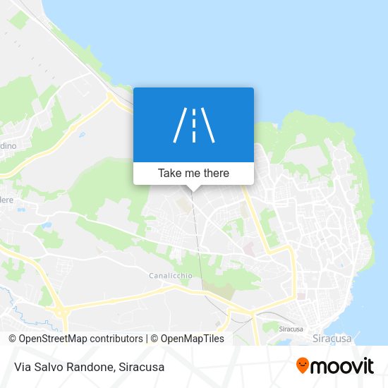 Via Salvo Randone map