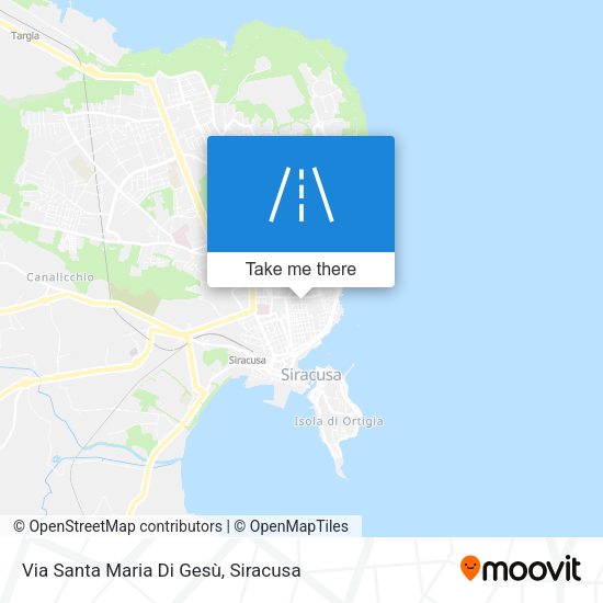 Via Santa Maria Di Gesù map