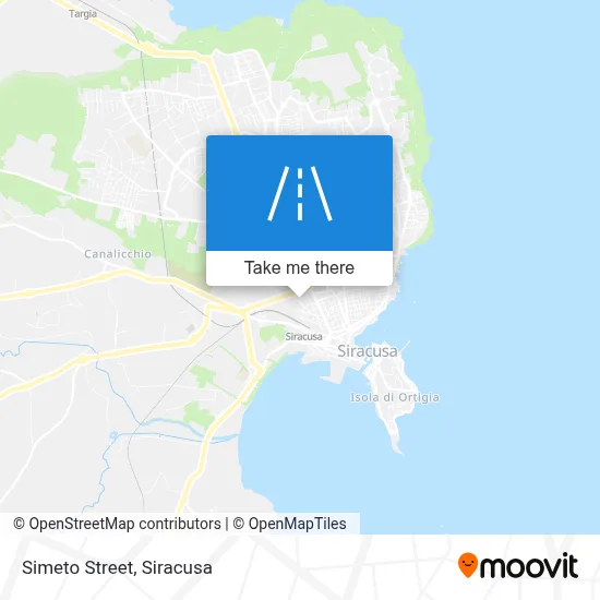 Simeto Street map
