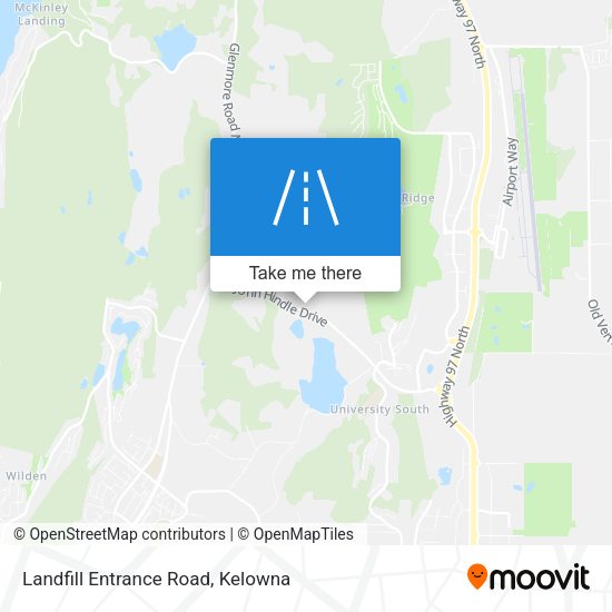 Landfill Entrance Road plan