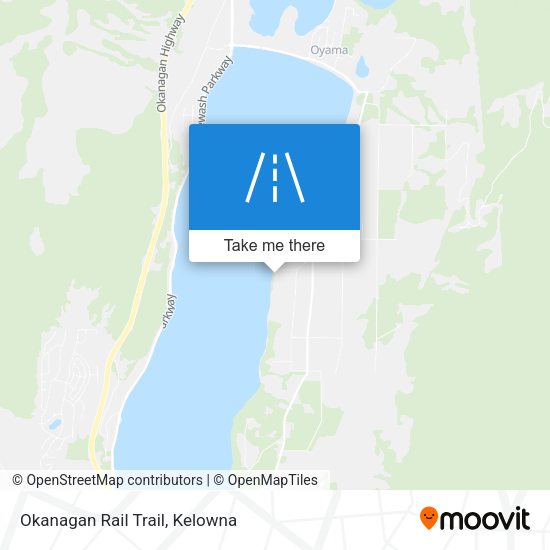 Okanagan Rail Trail map