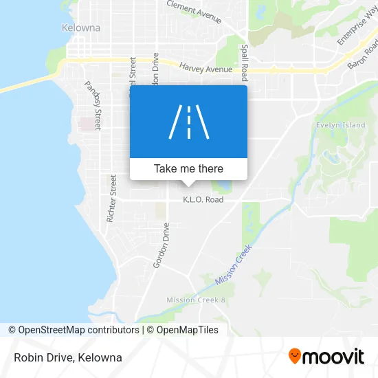 Robin Drive map
