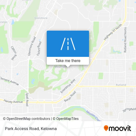Park Access Road plan