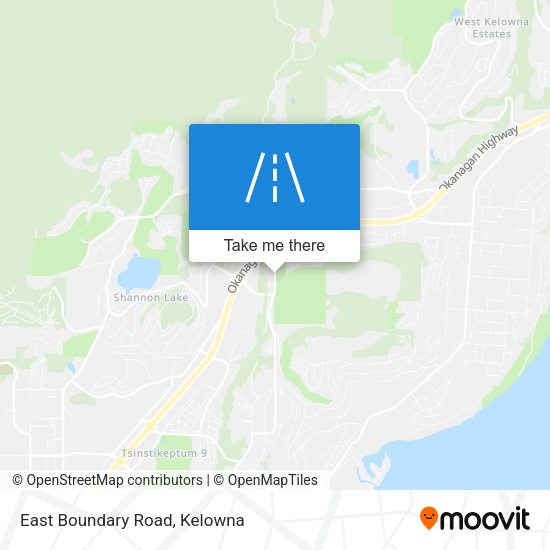 East Boundary Road map