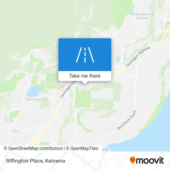 Riffington Place map