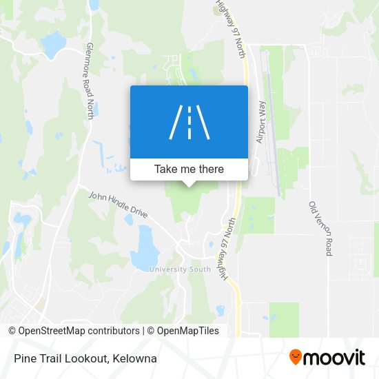 Pine Trail Lookout map