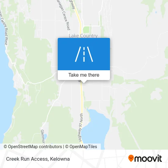 Creek Run Access map