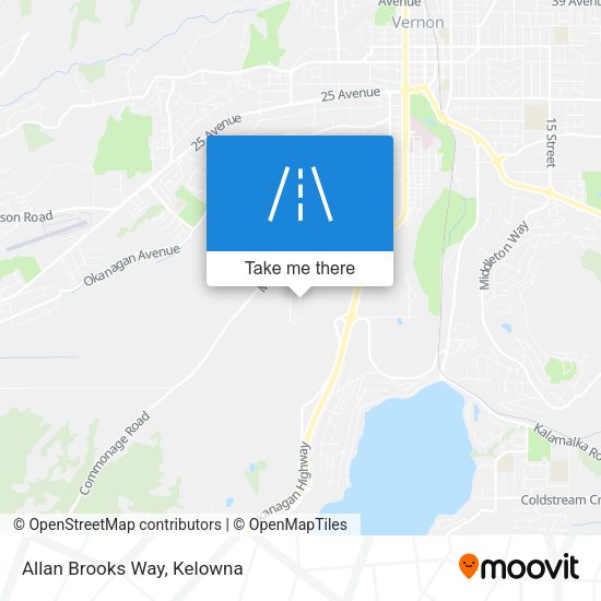 Allan Brooks Way map