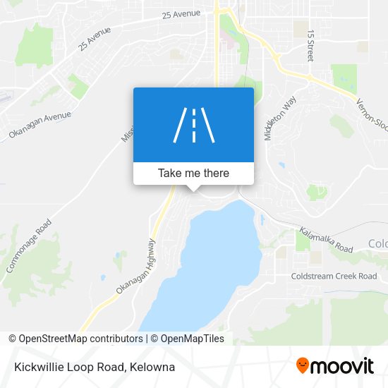 Kickwillie Loop Road map