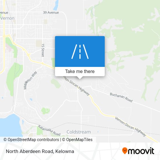 North Aberdeen Road map