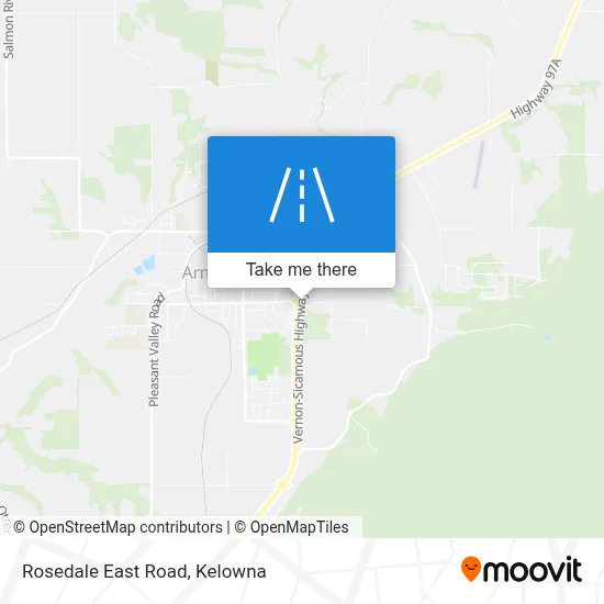 Rosedale East Road map