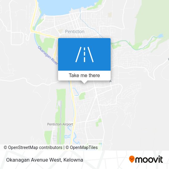 Okanagan Avenue West map