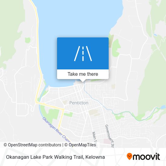 Okanagan Lake Park Walking Trail plan