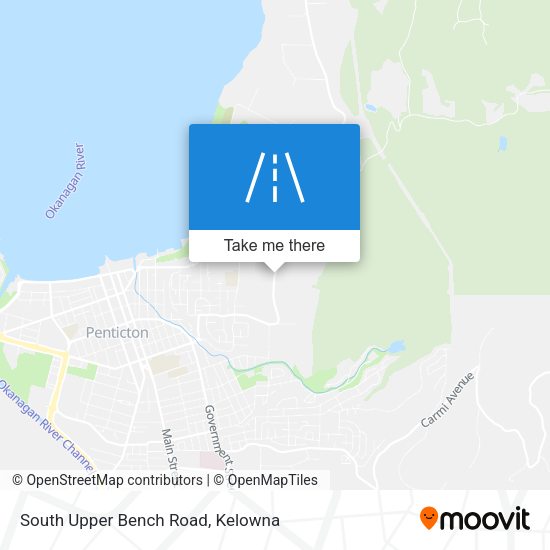 South Upper Bench Road map