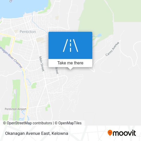 Okanagan Avenue East map